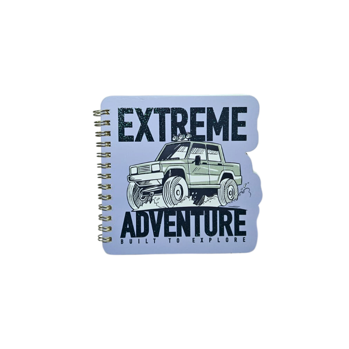 Cuaderno 13x18cm Monster Car - Celeste 
