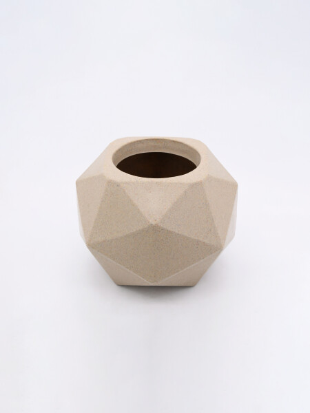 MACETERO GEOMÉTRICO GRIS