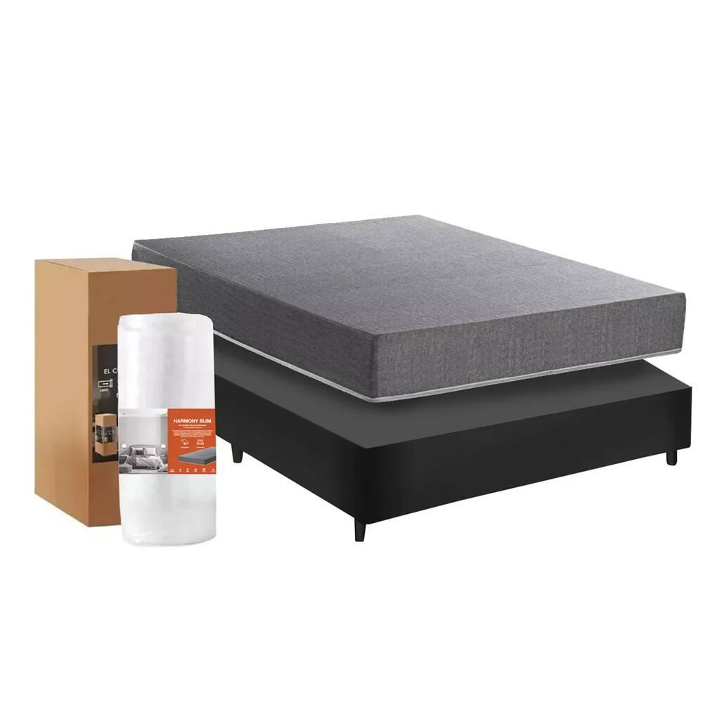 Sommier 2 plazas + 2 almohadas de regalo! Con colchón en caja Sommier 2 plazas + 2 almohadas de regalo! Con colchón en caja