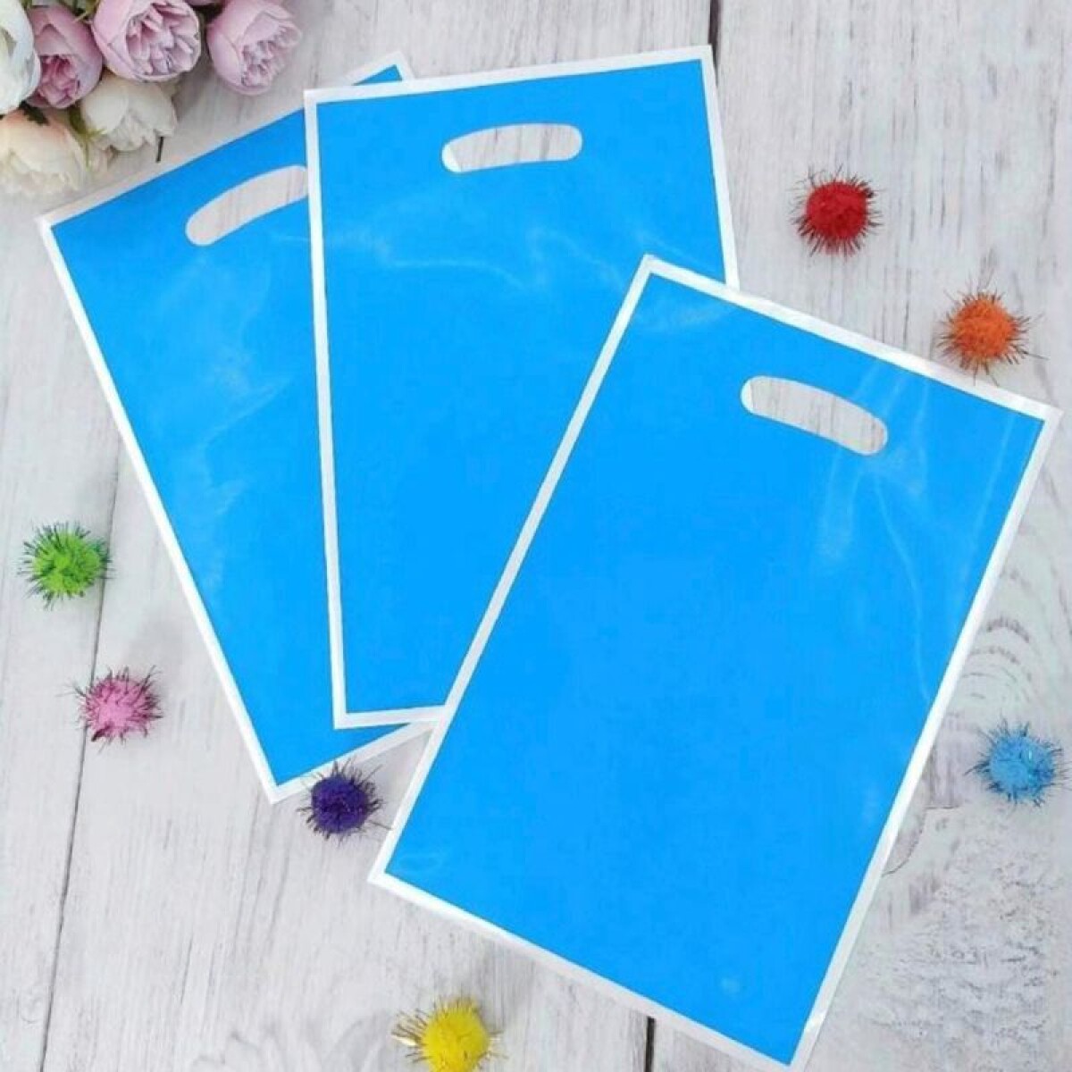 Bolsa de Nylon Colores Lisos - Turquesa 