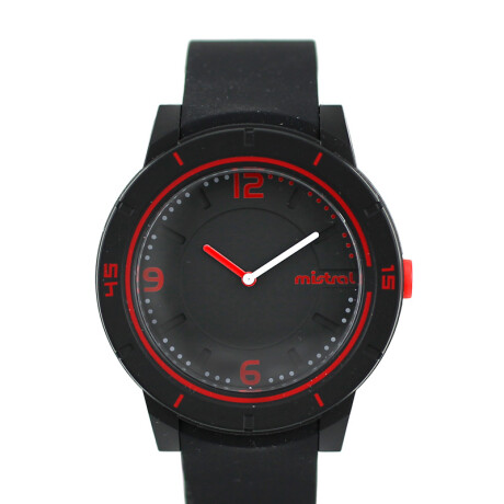 Reloj Mistral Deportivo Silicona Negro 0