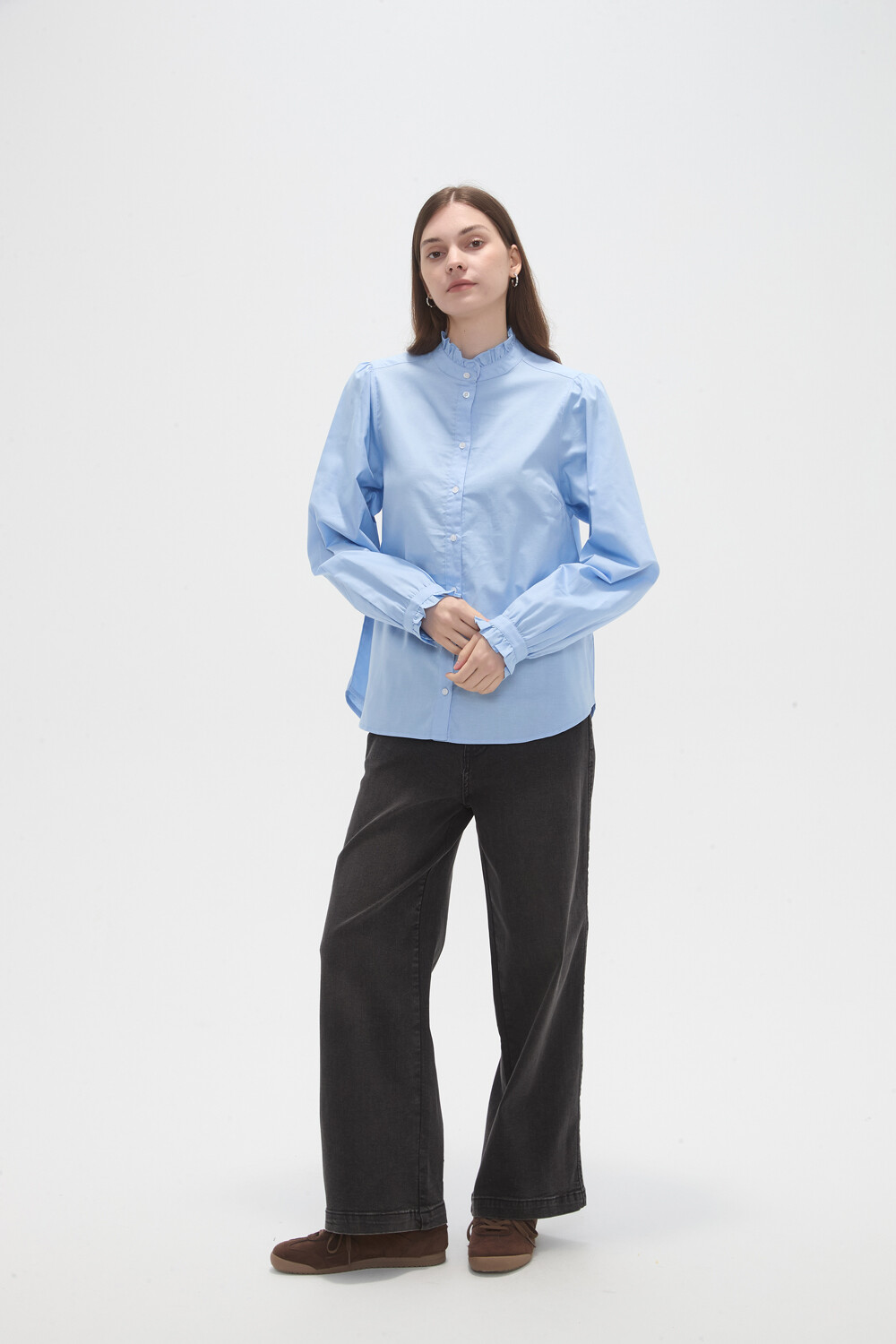 Camisa Siren Celeste Claro