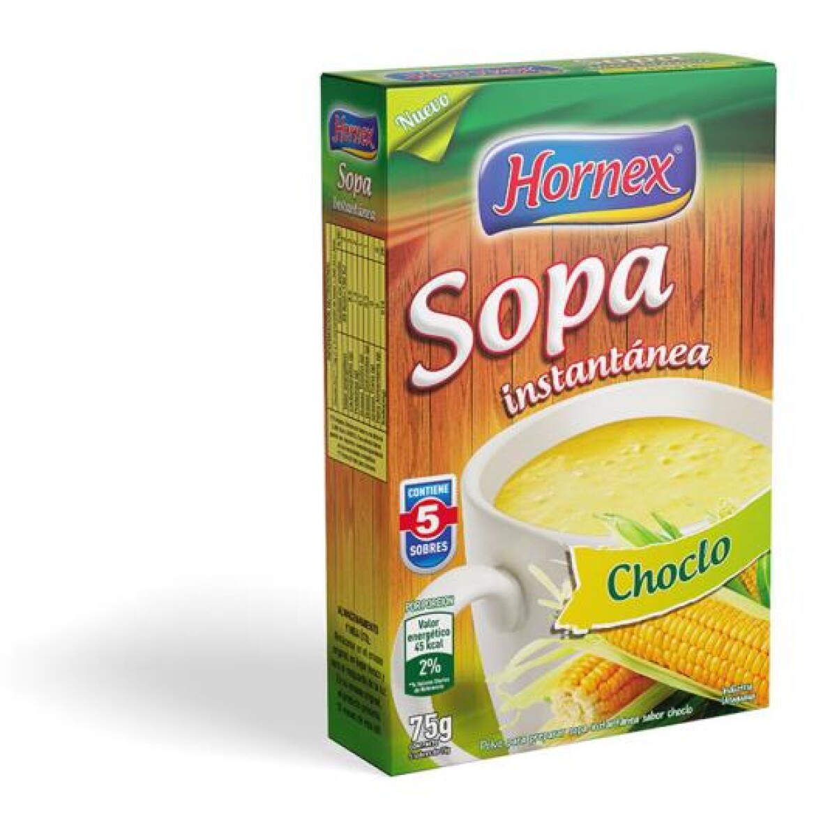 NAT-SOPA HORNEX CHOCLO 75G 