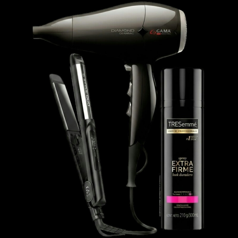 Combo Gama Planchita Duo+ Secador Diamond Ceramic+ Spray Tresemme 900/7201 Combo Gama Planchita Duo+ Secador Diamond Ceramic+ Spray Tresemme 900/7201