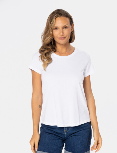 REMERA BÁSICA DE ALGODÓN Blanco