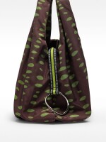 Bolso De Hombro Nylon Estampado burdeos
