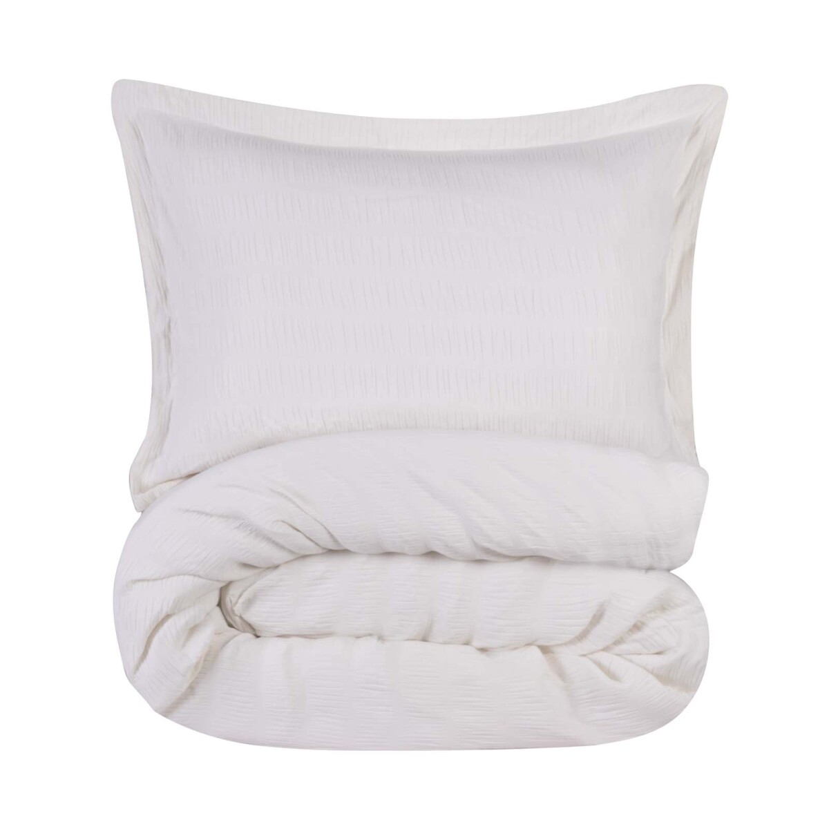 SET DE ACOLCHADO - 2 PLAZAS POLIESTER NATURAL-BEIGE CRINKLE CRUDO 