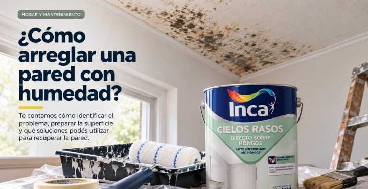 ¿Cómo arreglar una pared con humedad?