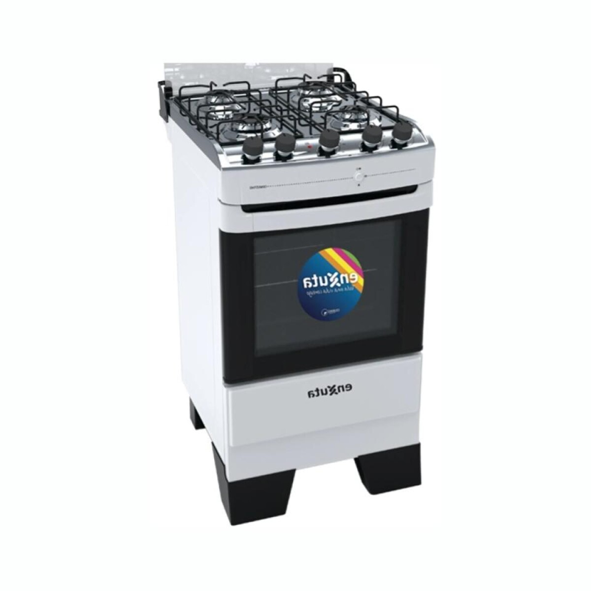 Cocina ENXUTA CENX27542W A Gas Cuatro Hornallas Con Grill Eléctrico 