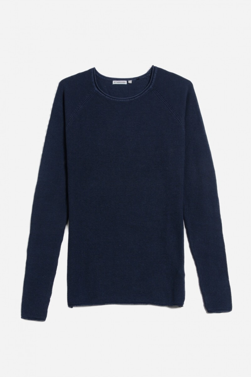 Sweater manga ranglán - Azul marino 