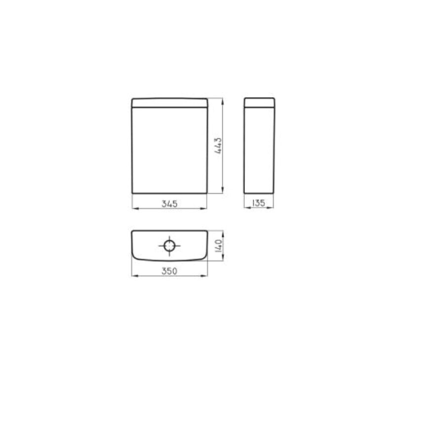 Depósito de Inodoro Temple Blanco Dual Depósito de Inodoro Temple Blanco Dual