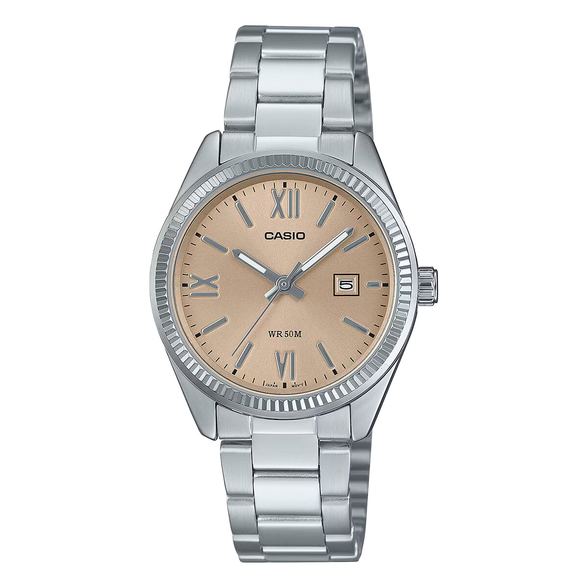 Reloj Casio en Acero Inoxidable Plateado 