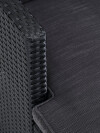 Set jardín VEN 4 pl chaise longue negro Set jardín VEN 4 pl chaise longue negro