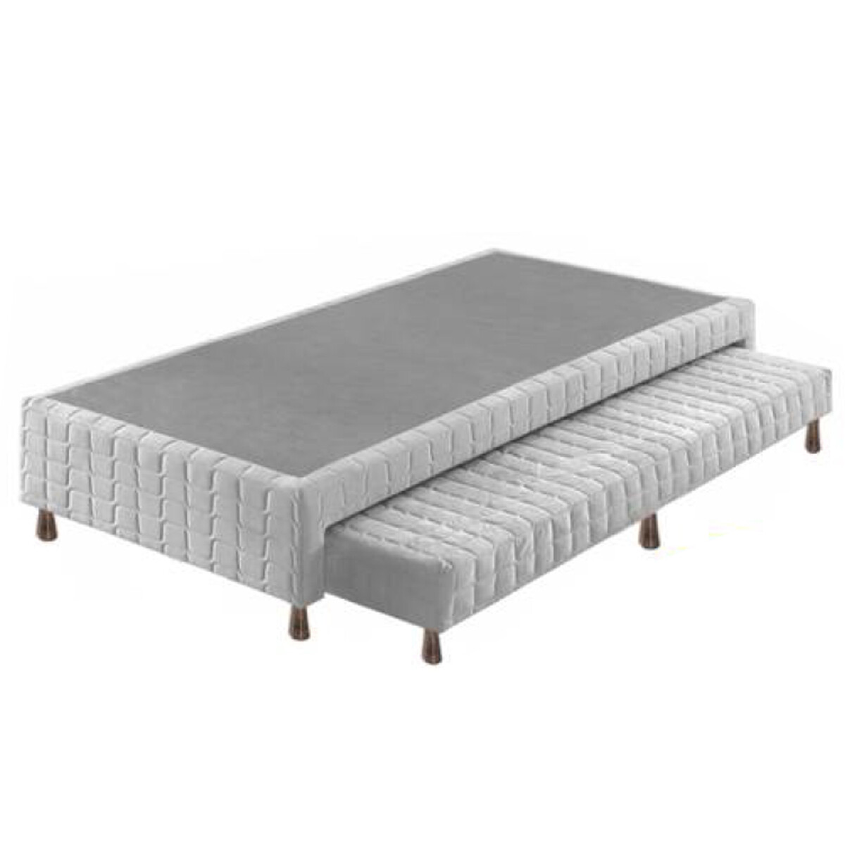 BOX - BASE - CAMA AUXILIAR - MARINERA 1 PLAZA - GRIS 