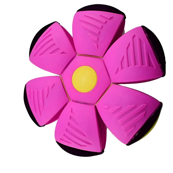 Pelota Magica Plegable Juguete Boomerang Luz Led Juego Vairante Color Rosa