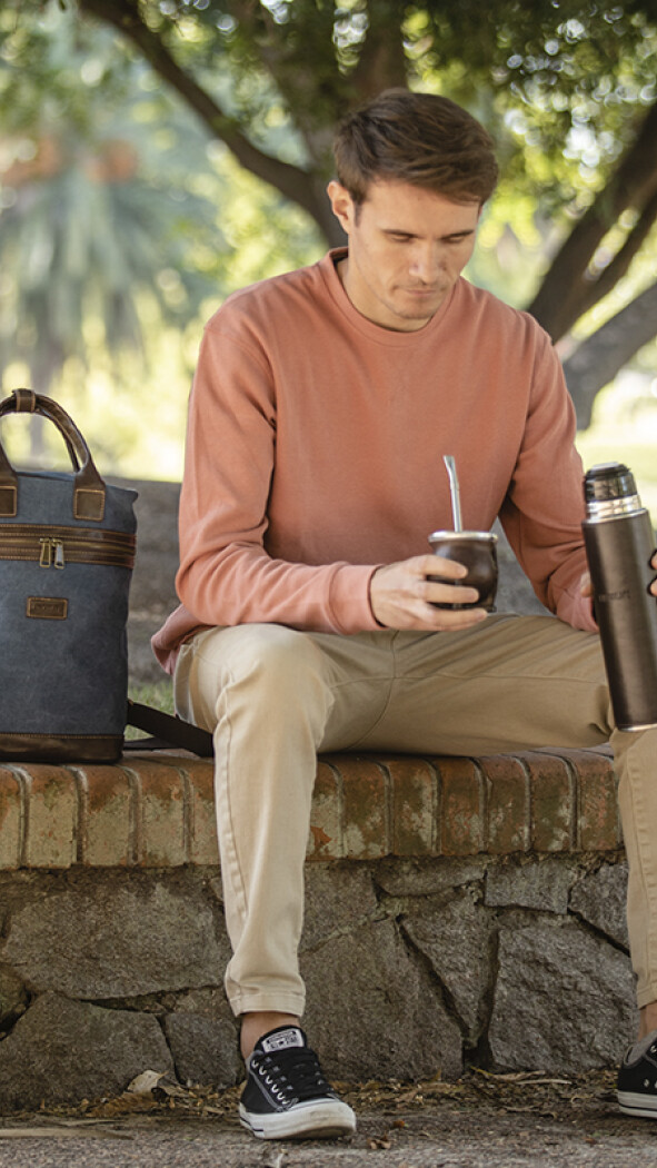 KIT MATERO NORTH STAR AZUL DENIM CON CHOCOLATE