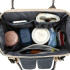 Bolso Maternal Mochila Madre Moderna Impermeable Resistente variante color NEGRO