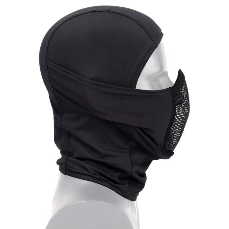 Balaclava con máscara de rejilla Negro