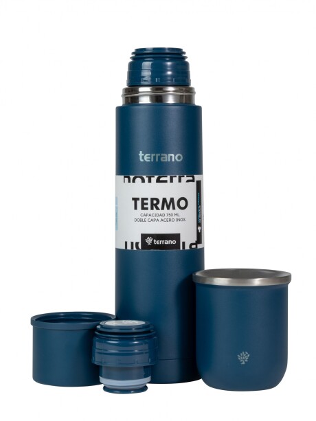 Kit Acero Bala - 750mL + Mate Sicilia Opaco Azul