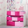 Organizador de 9 contenedores rosado y fuccia Organizador de 9 contenedores rosado y fuccia