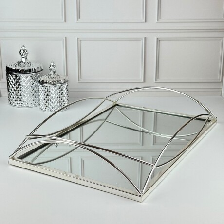 Bandeja Metálica Rectangular Espejada 44cm x 30cm Bandeja Metálica Rectangular Espejada 44cm x 30cm
