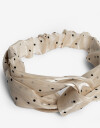 Vinchas Textiles Estampados Vincha Textil Con Nudo - Estampado Lunares