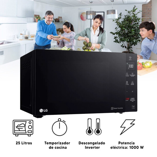 Microondas Neochef Lg Ms2536gis 25 L MICROONDAS LG 25L NEOCHEF MS2536GIS