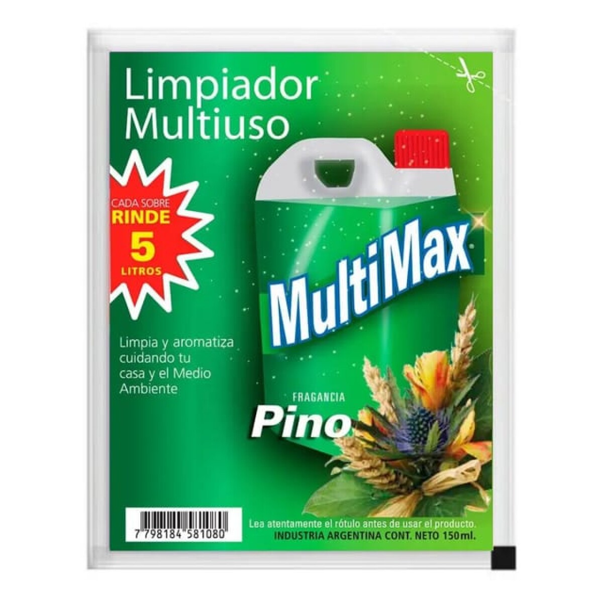 Limpiador multiuso concentrado Pino MULTIMAX 150ml 