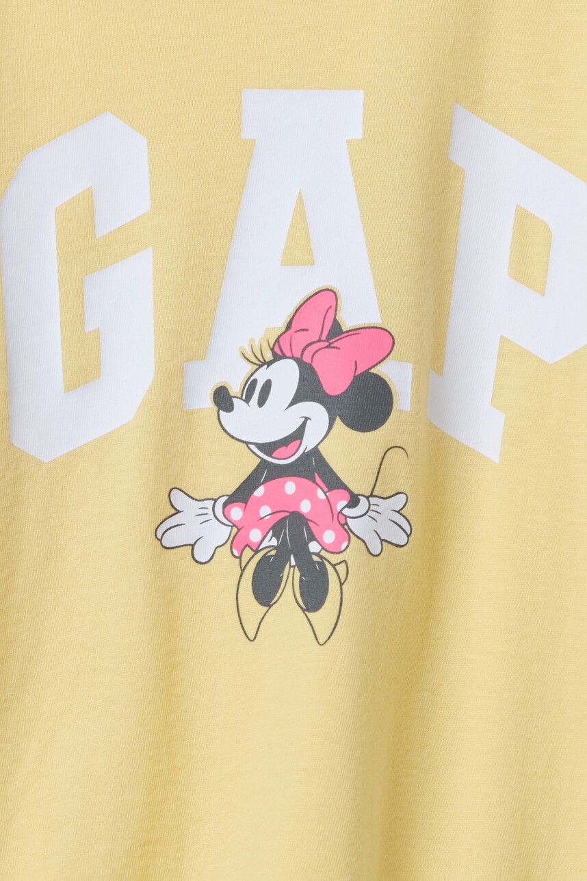 Remera Logo Gap Disney Toddler Niña Pale Banana
