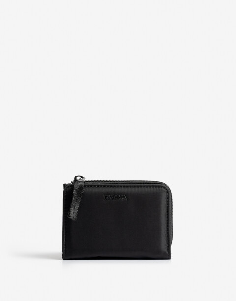 Billetera Nylon Billetera Nylon Con Cierre - Negro