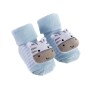 Medias con sonajero Anti deslizante BUBA Celeste