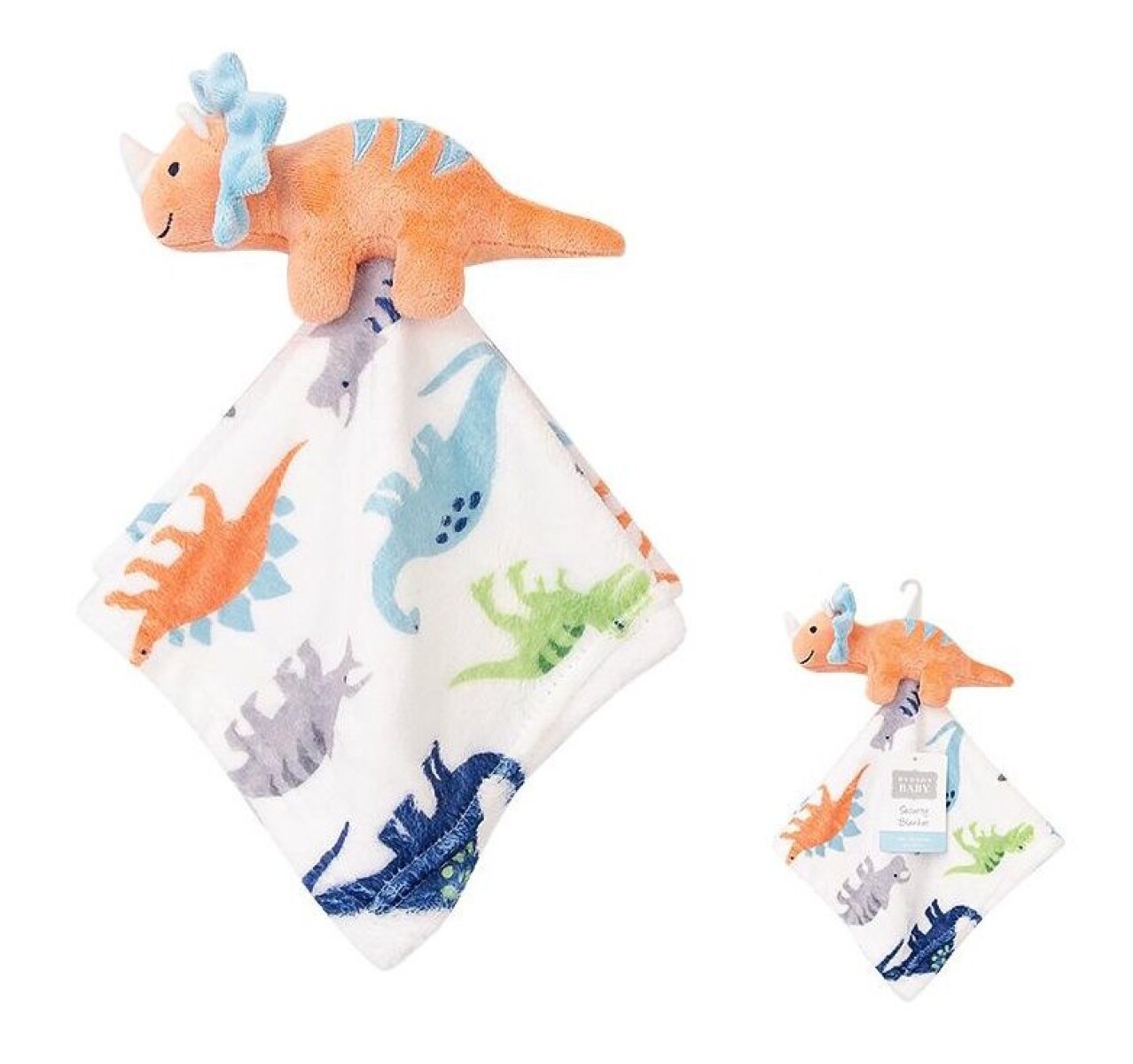 Manta de Apego Hudson Baby - DINO-NARANJA 