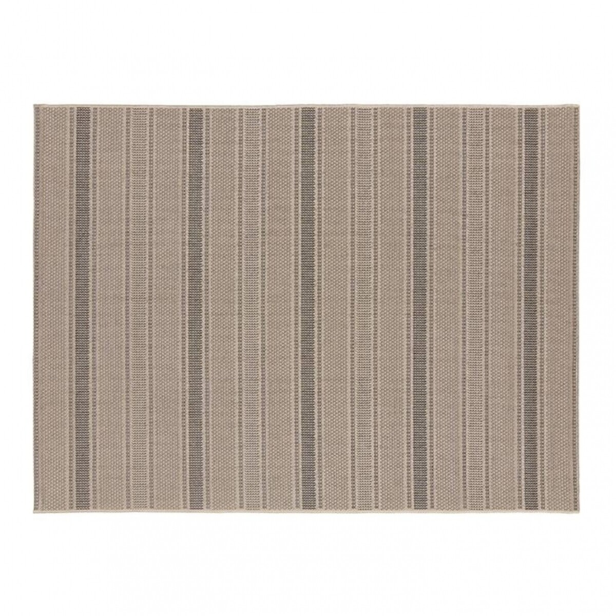 Alfombra de interior Eco-Nature - Riscas | 2.00x2.50 m - Beige Chumbo 