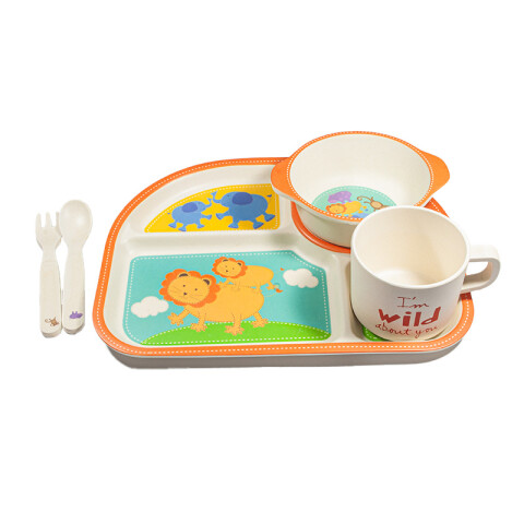 Outlet Set de plato, platito, cubiertos y vaso infantil Outlet Set De Plato, Platito, Cubiertos Y Vaso Infantil