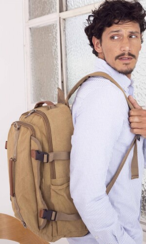 MOCHILA CANVAS HIMALAYA KAKI