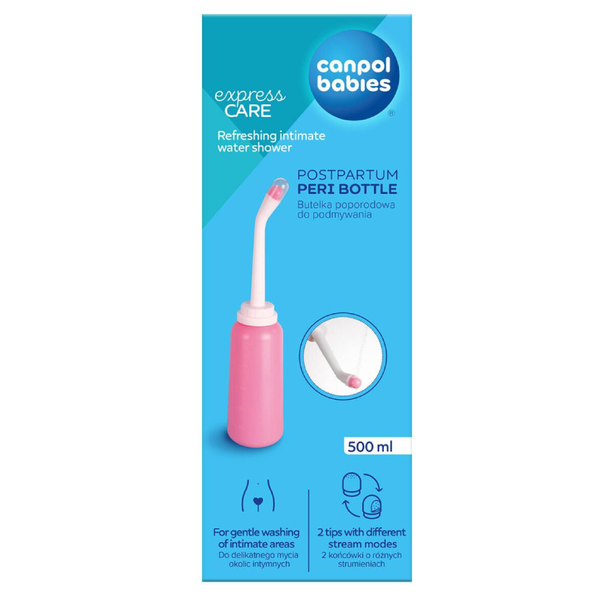 Botella para Higiene Íntima Posparto Canpol Babies 500ml 