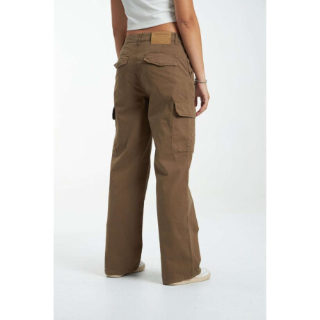 Pantalón cargo Lana Musgo