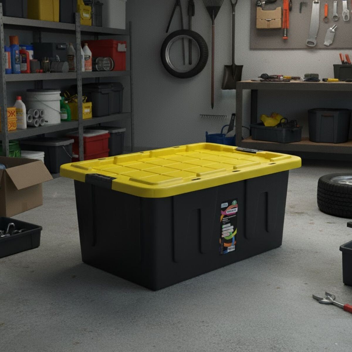 Baúl multiuso 110lts - NEGRO 