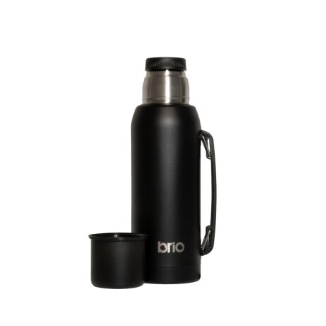 Termo 1 Litro Acero Inox brio Con Pico Cebador Negro