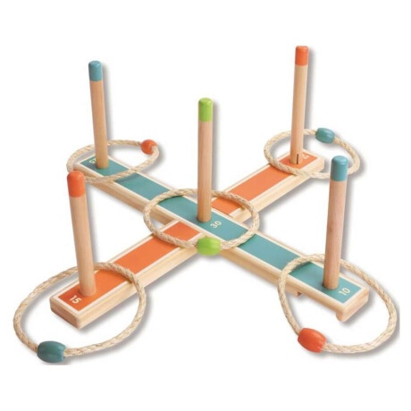 Juego De Lanzamiento De Aros Madera