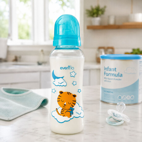 Mamadera Evenflo Dreams Bebés 3-12M 240Ml Tetina Flujo Medio Celeste