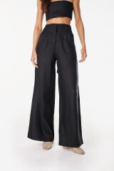Pantalon Lino Soft Negro