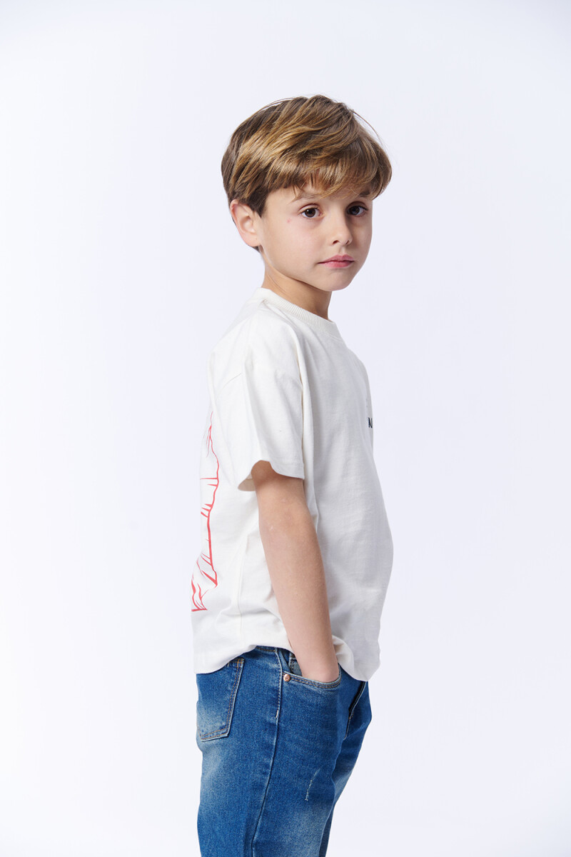 Remera Langosta Espalda Cruda
