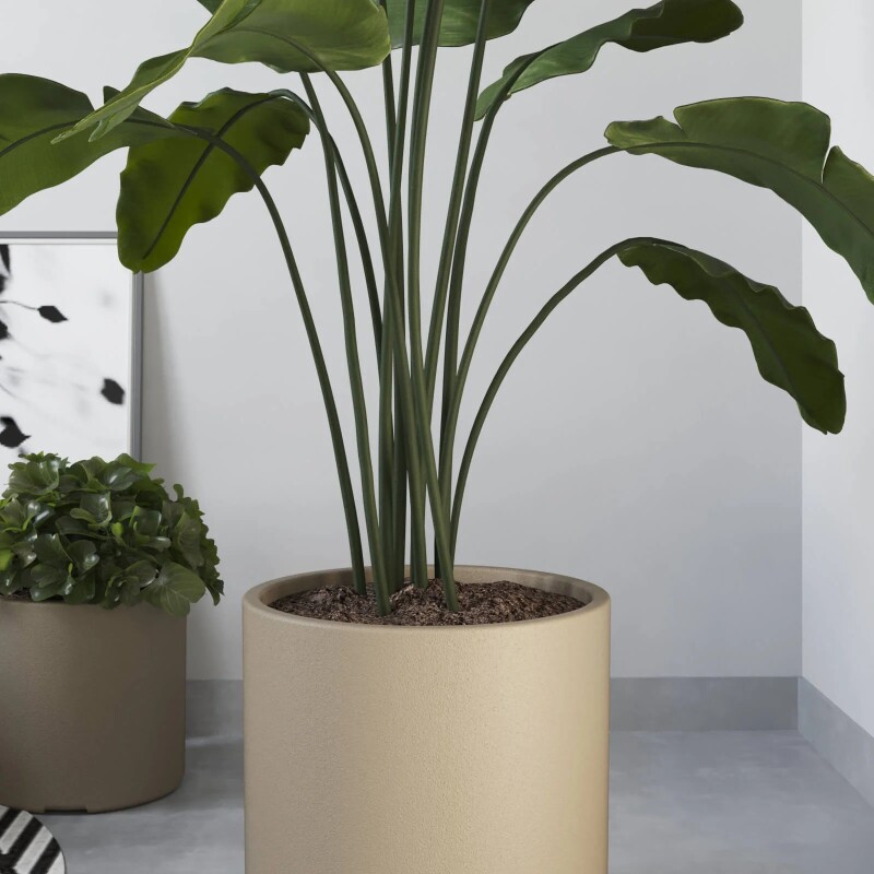 Macetero Cilindro 40 Beige Alto 40cm x 40cm diametro, 50 lts Macetero Cilindro 40 Beige Alto 40cm x 40cm diametro, 50 lts