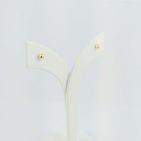 Caravanas de Oro 9 Ktes con perla de Oro 3 mm