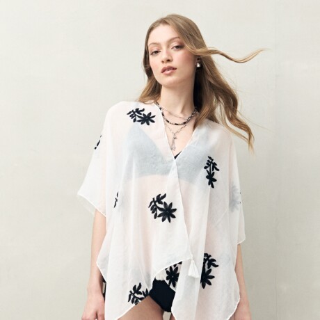 PONCHO ARTEMAS Blanco