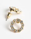 Aros Pasantes Strass Aros Pasantes Arandelas Strass - Dorado