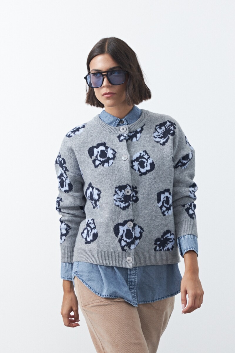 CARDIGAN COSME Gris Melange