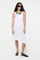 VESTIDO ASIMETRICO Blanco
