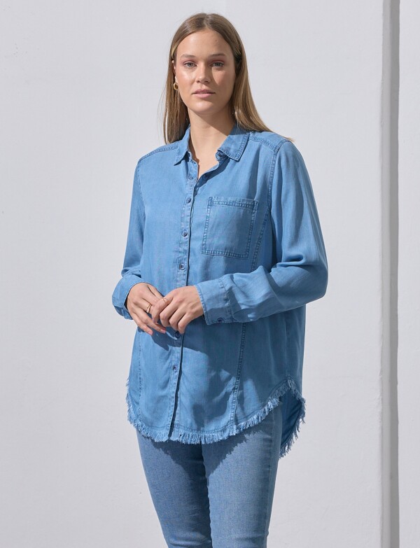 Camisa Tencel Flecos JEAN